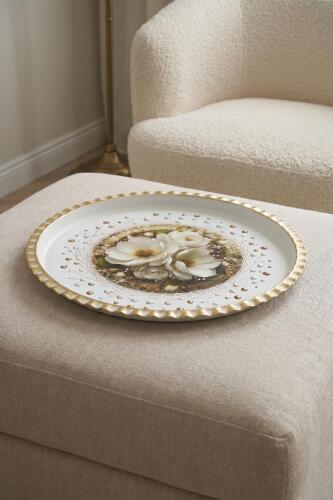 Rose Lux Sunum Tepsisi - 47 cm - 1