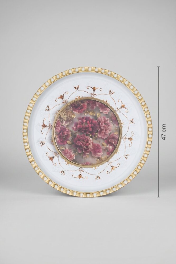 Rose Lux Sunum Tepsisi - 47 cm - 2