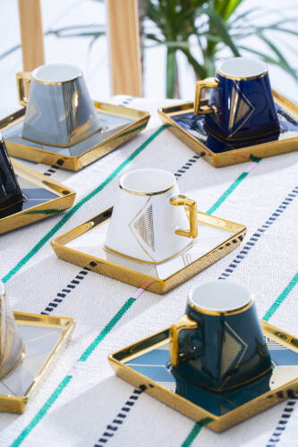 Rosemary 6 Kişilik Kahve Fincan Takımı - 90 ml - Acar