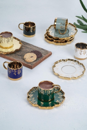 Ross 6 Kişilik Kahve Fincanı Takımı - Acar