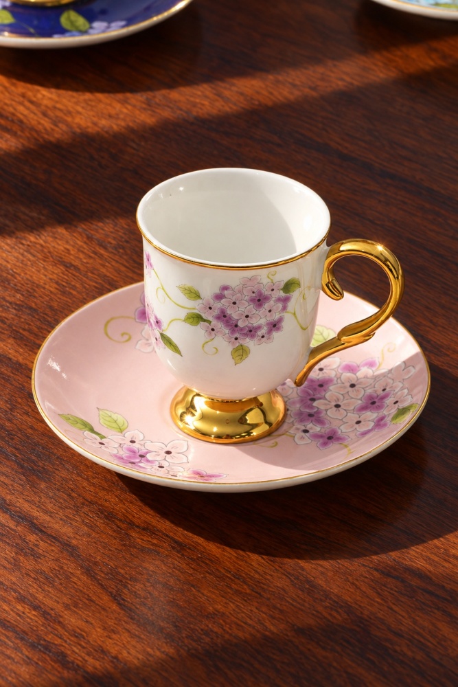 Rowena 6 Kişilik Porselen Kahve Fincan Takımı - 90 ml - 4