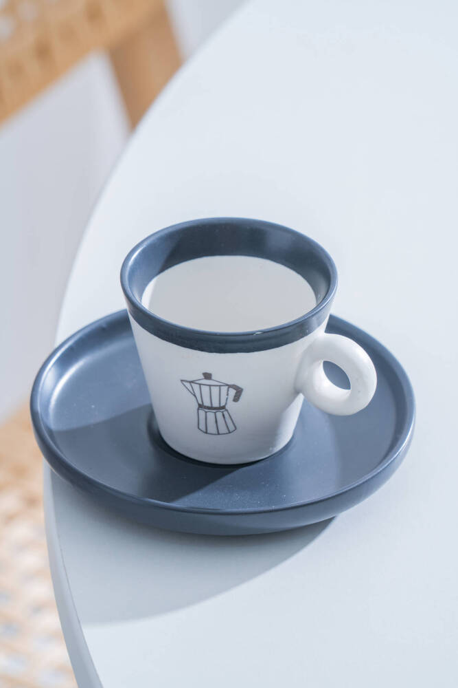 Ruby 6 Kişilik Kahve Fincan Takımı - 100 ml - 12