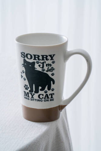 Ruby Kedili Porselen Kupa - 530 ml - Acar