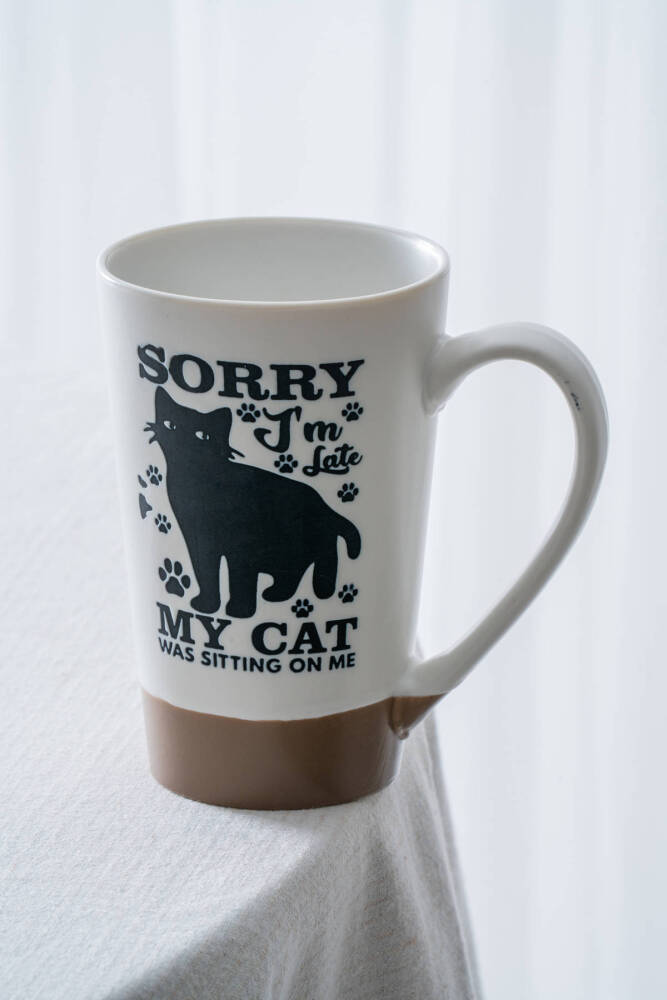 Ruby Kedili Porselen Kupa - 530 ml - 1