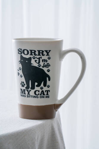 Ruby Kedili Porselen Kupa - 530 ml - 2