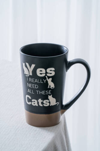 Ruby Kedili Porselen Kupa - 530 ml - Acar