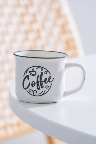 Ruby Porselen Espresso Bardağı Beyaz - 115 ml - 1