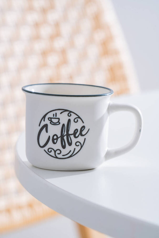 Ruby Porselen Espresso Bardağı Beyaz - 115 ml - 1