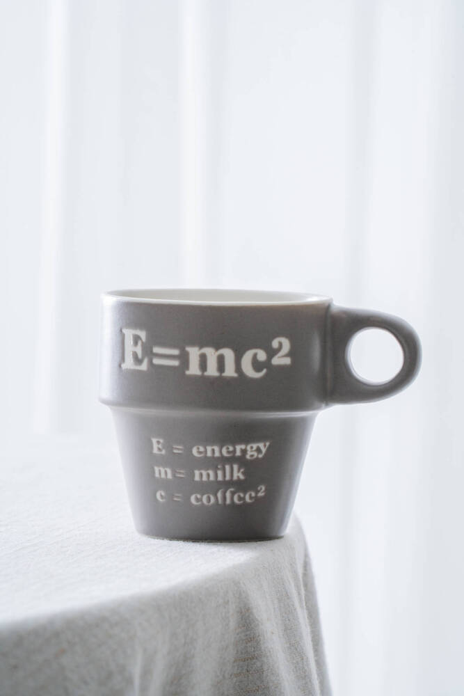 Ruby Porselen Espresso Bardağı Gri - 205 ml - 2