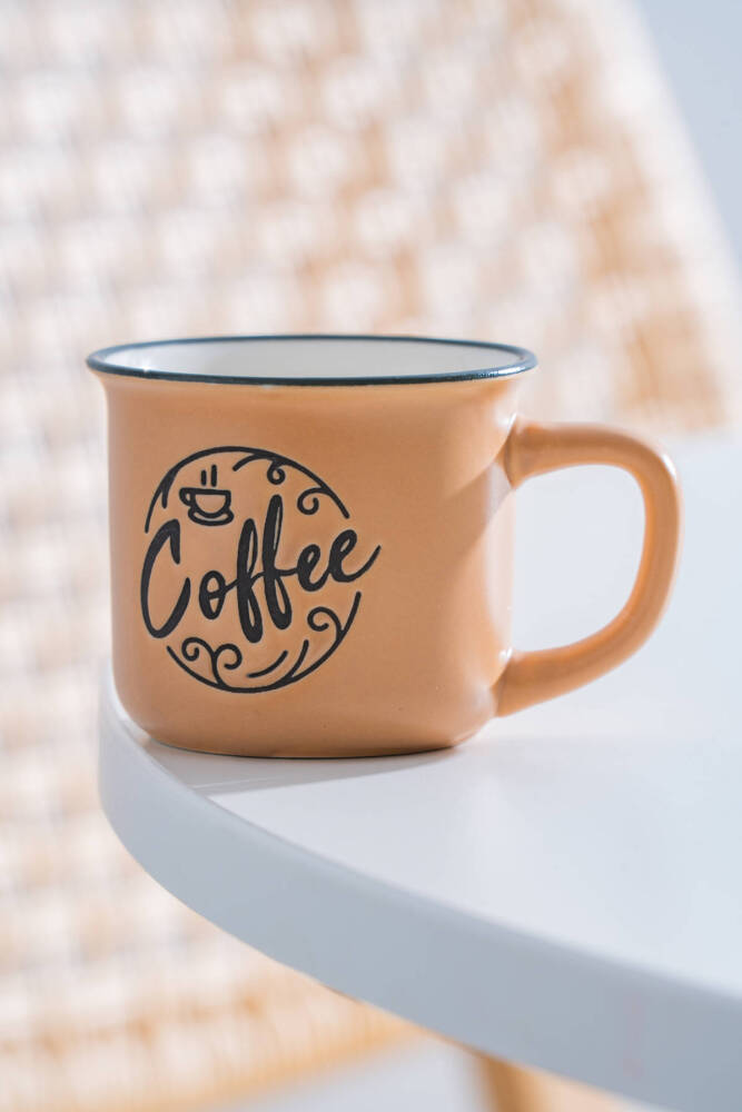 Ruby Porselen Espresso Bardağı Karamel - 115 ml - 1