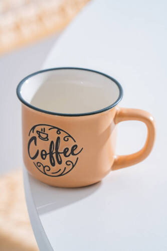 Ruby Porselen Espresso Bardağı Karamel - 115 ml - 2