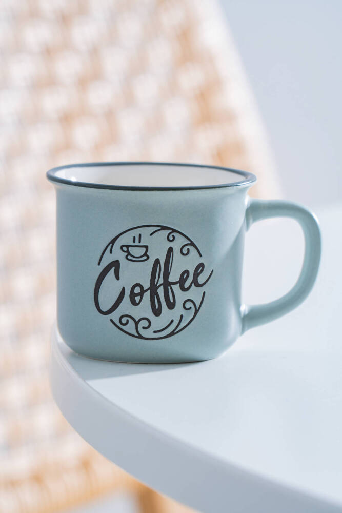 Ruby Porselen Espresso Bardağı Mavi - 115 ml - 1