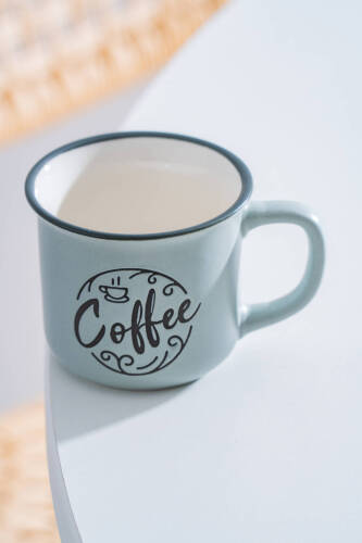 Ruby Porselen Espresso Bardağı Mavi - 115 ml - 2