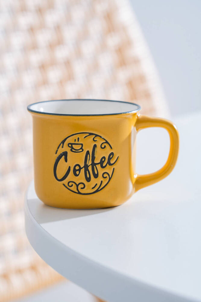 Ruby Porselen Espresso Bardağı Sarı - 115 ml - 1