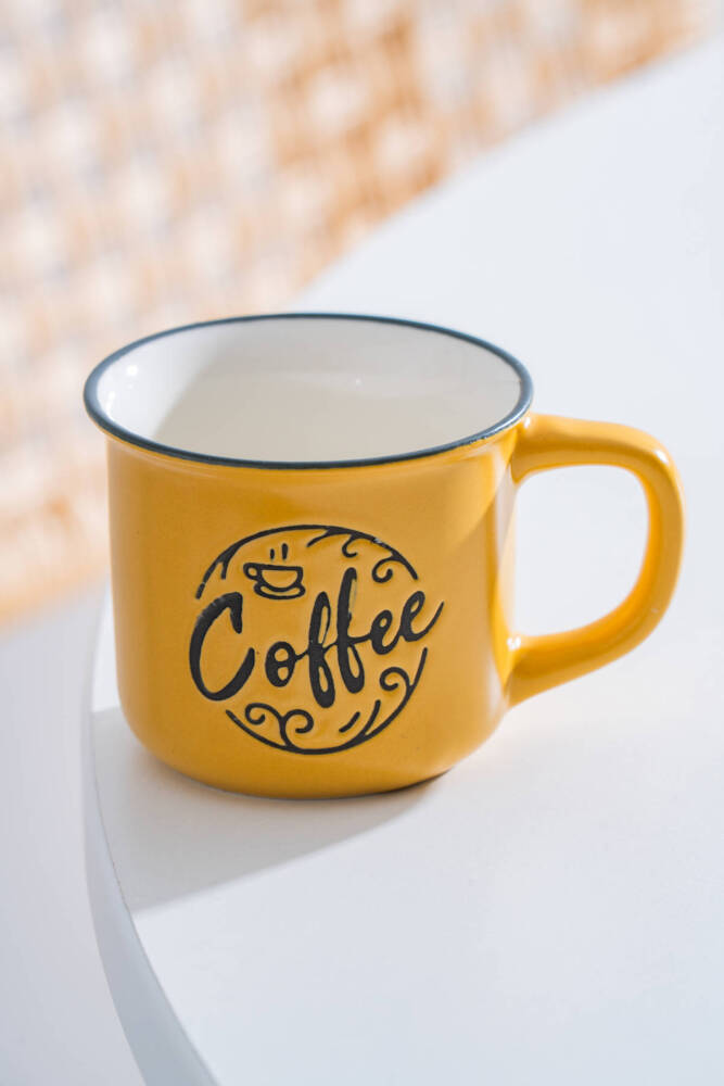 Ruby Porselen Espresso Bardağı Sarı - 115 ml - 2