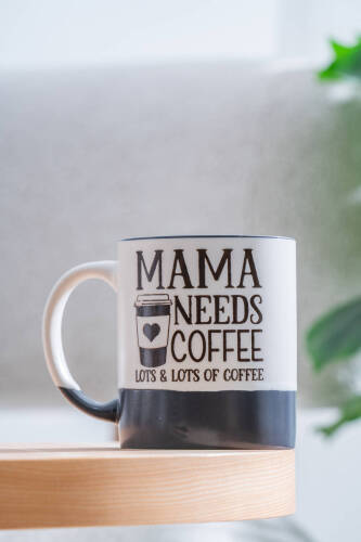 Ruby Porselen Kupa Gri - 320 ml - Acar