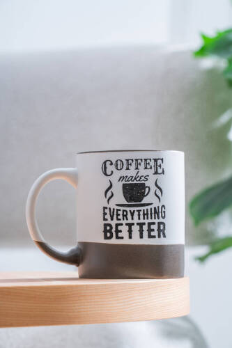 Ruby Porselen Kupa Kahverengi - 320 ml - Acar