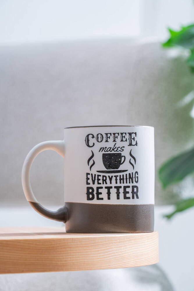 Ruby Porselen Kupa Kahverengi - 320 ml - 1