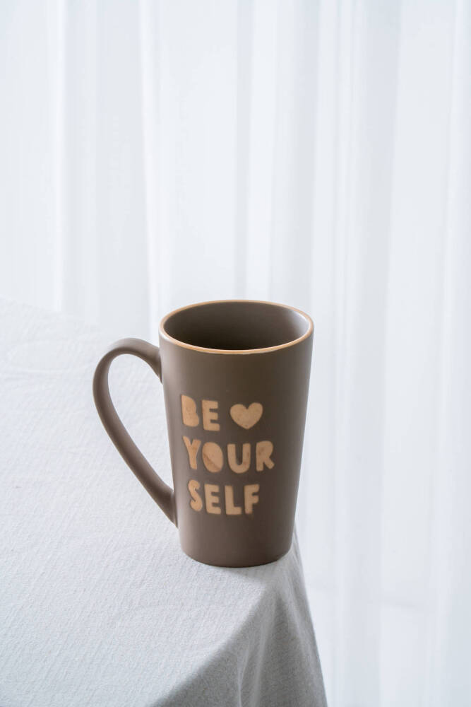 Ruby Porselen Kupa Kahverengi - 530 ml - 1