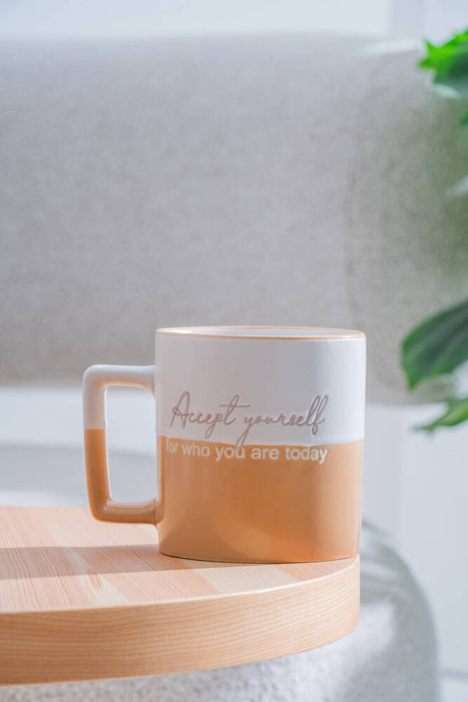 Ruby Porselen Kupa Karamel - 410 ml - 1