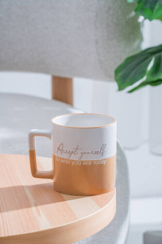 Ruby Porselen Kupa Karamel - 410 ml - 2