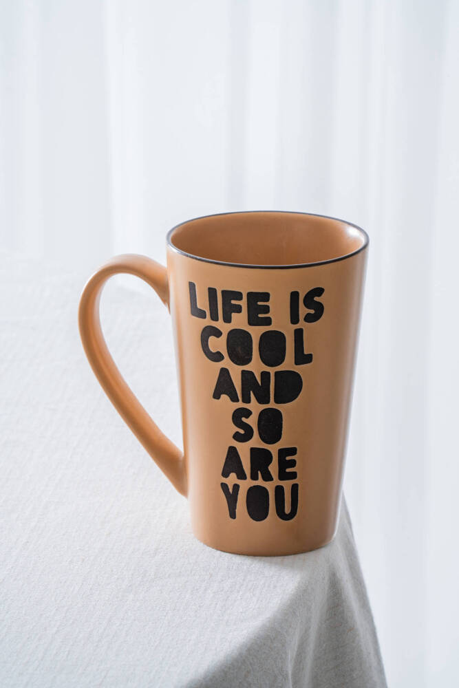 Ruby Porselen Kupa Karamel - 530 ml - 1