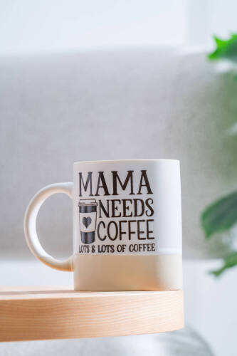 Ruby Porselen Kupa Krem - 320 ml - Acar