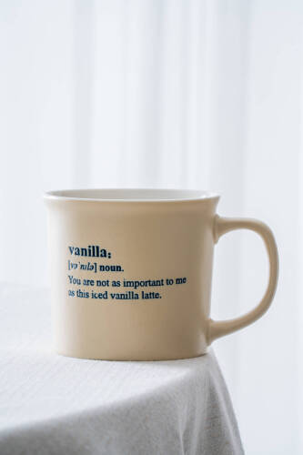 Ruby Porselen Kupa Krem - 350 ml - 2