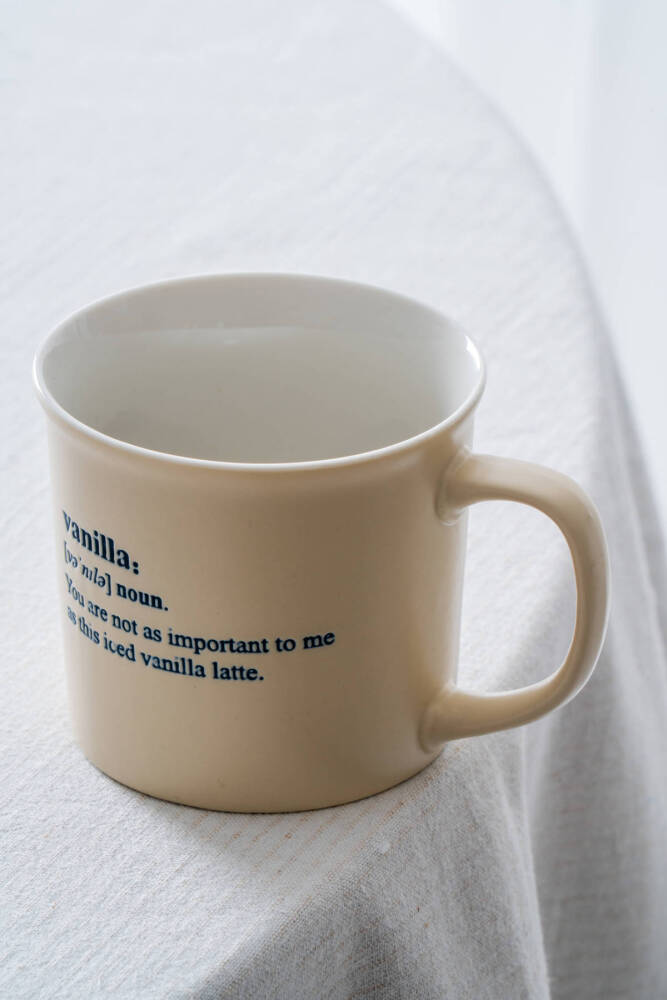 Ruby Porselen Kupa Krem - 350 ml - 3