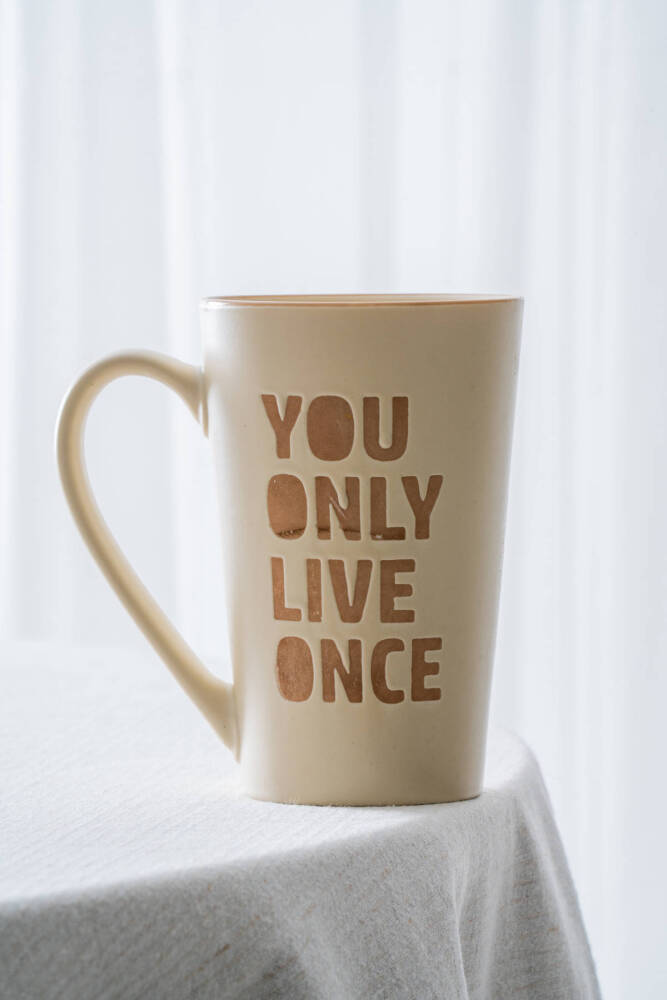 Ruby Porselen Kupa Krem - 530 ml - 2