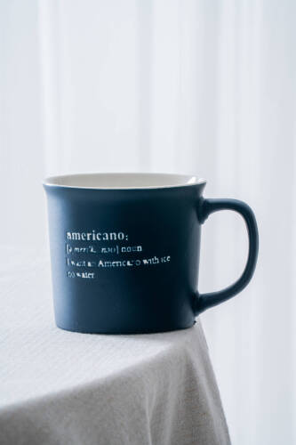 Ruby Porselen Kupa Lacivert - 350 ml - 2