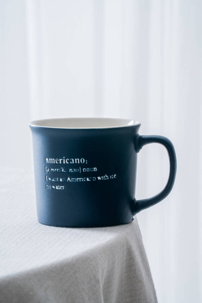 Ruby Porselen Kupa Lacivert - 350 ml - 2