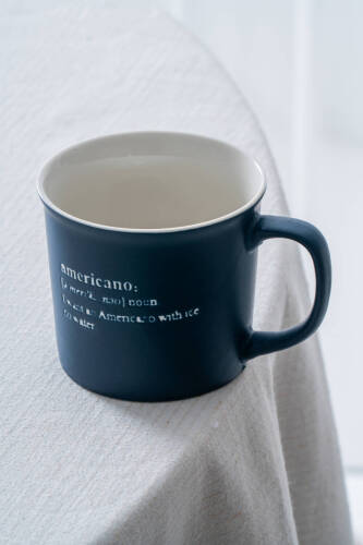 Ruby Porselen Kupa Lacivert - 350 ml - 3