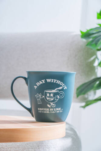 Ruby Porselen Kupa Mavi - 600 ml - Acar