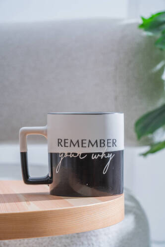 Ruby Porselen Kupa Siyah - 410 ml - Acar