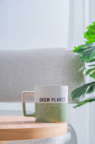 Ruby Porselen Kupa Yeşil - 410 ml - Acar