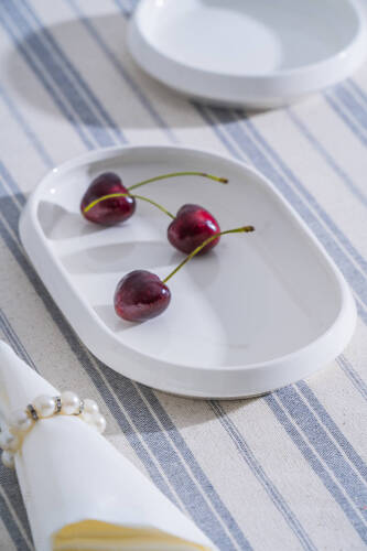 Rumi Oval Kayık Tabak - 20 cm - Acar