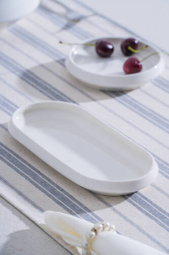 Rumi Oval Kayık Tabak - 23 cm - Acar