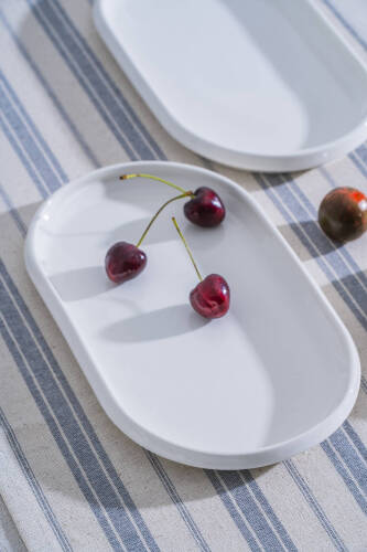 Rumi Oval Kayık Tabak - 27 cm - Acar