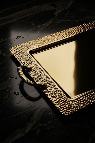 Runai Gold Tepsi - 44 cm - 2