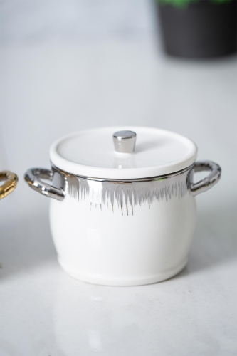 Safira Porselen Kapaklı Sunum Kasesi - Acar