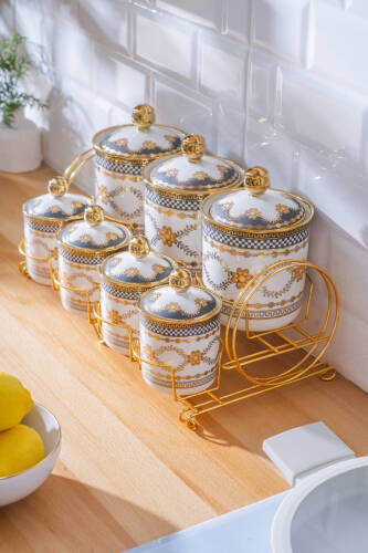 Samara 7 Parça Standlı Baharatlık Takımı - Acar