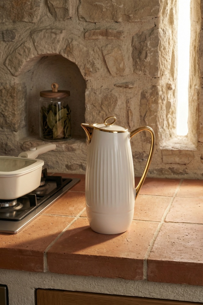 Samir Porselen Yağdanlık - 1440 ml - 1