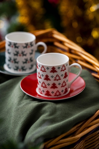 Santa 2 Kişilik Kahve Fincanı Takımı - 90 ml - Acar