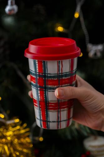 Santa 2 Kişilik Kapaklı Kupa Seti - 385 ml - 3