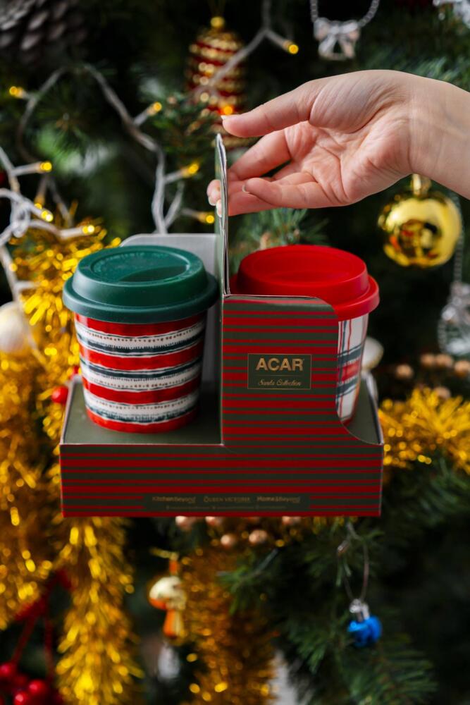 Santa 2 Kişilik Kapaklı Kupa Seti - 385 ml - 5