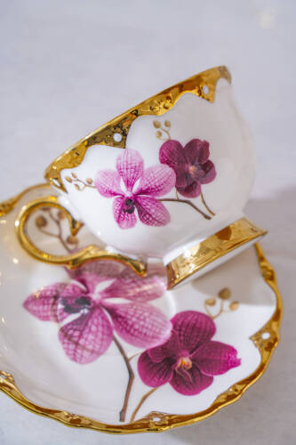 Saura 6 Kişilik Porselen Kahve Fincan Takımı - 90 ml - 3