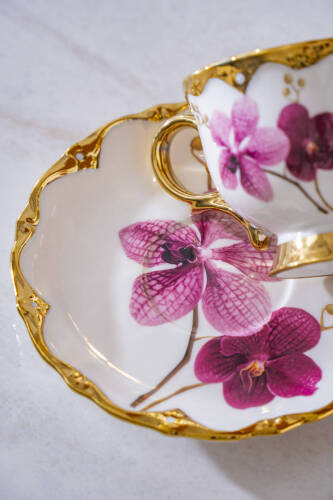 Saura 6 Kişilik Porselen Kahve Fincan Takımı - 90 ml - 4