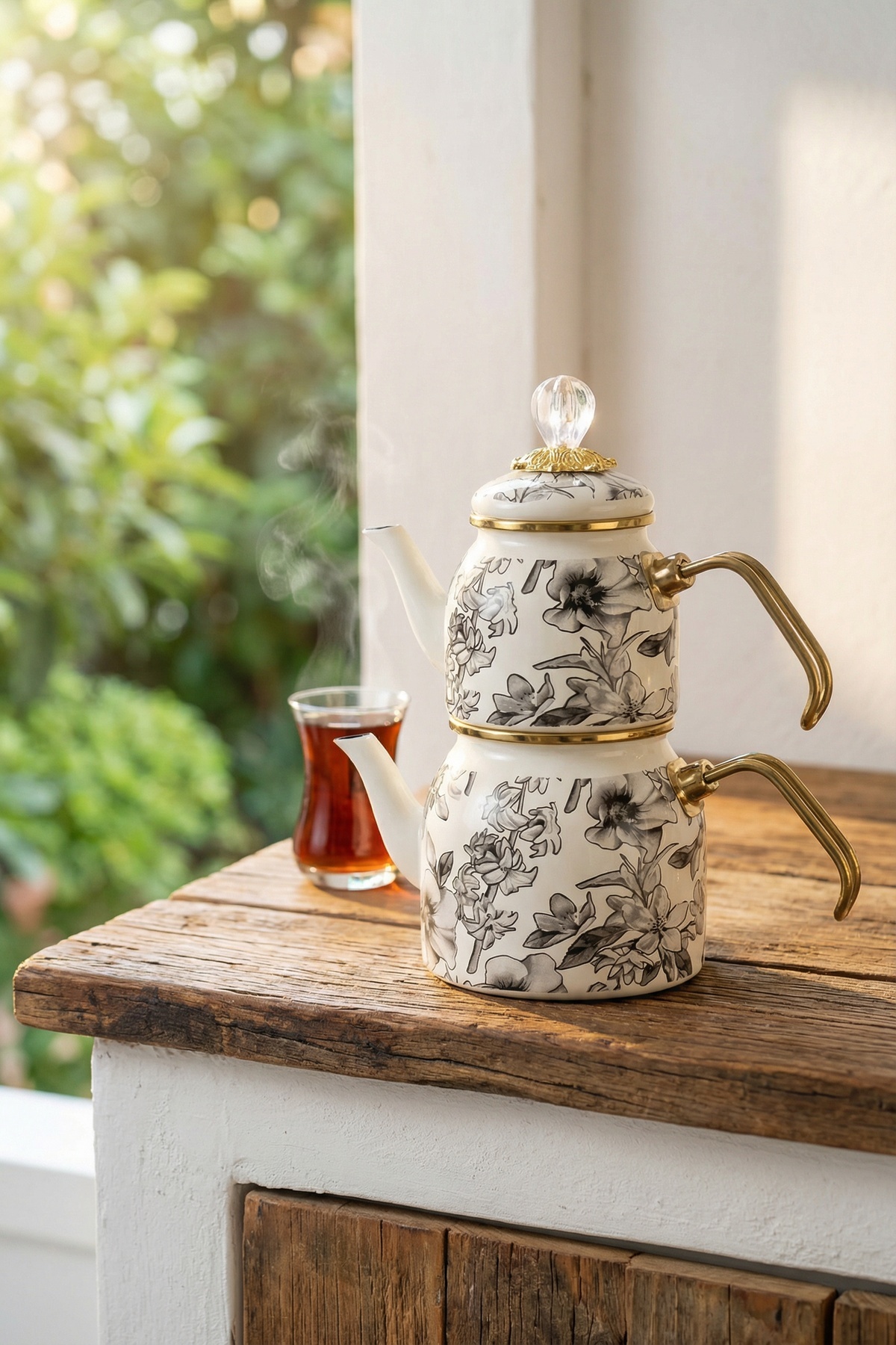 Scottish Garden Emaye Mini Çaydanlık Takımı