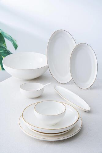 Senna Gold 6 Kişilik 45 Parça Yemek Takımı - Acar